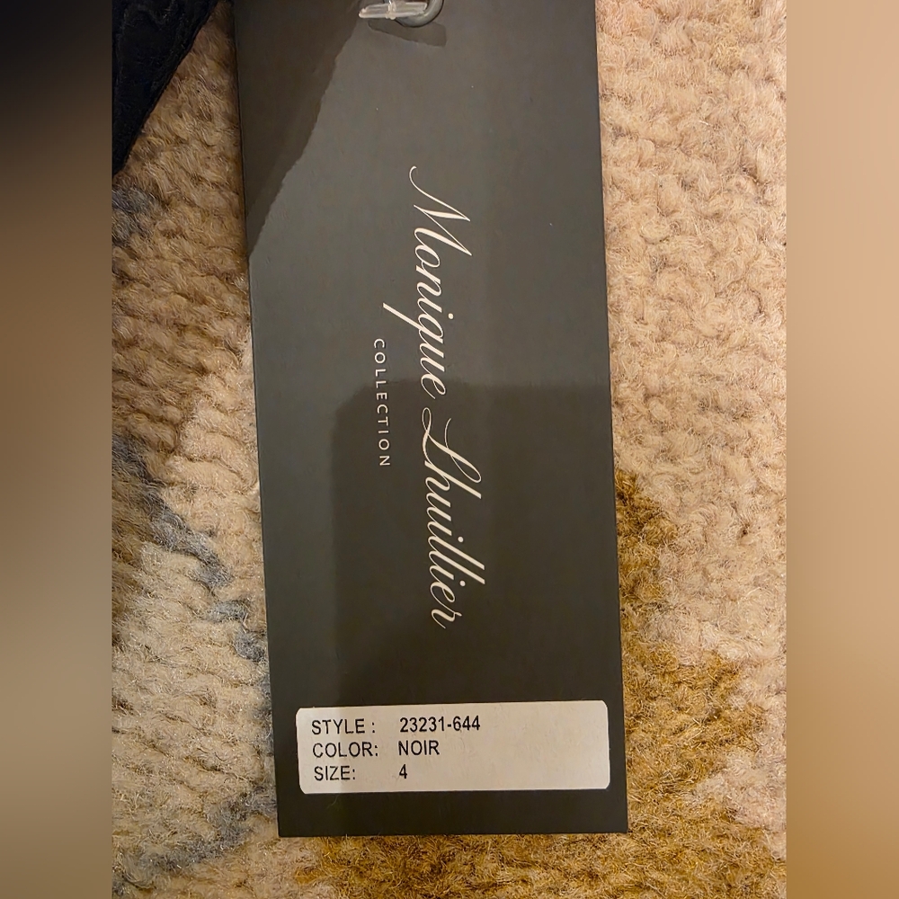 NWT Monique Lhuillier Lace Spaghetti Strap Silk-Lined Dress Size 4 - Picture 6 of 6